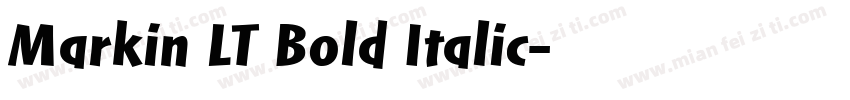 Markin LT Bold Italic字体转换